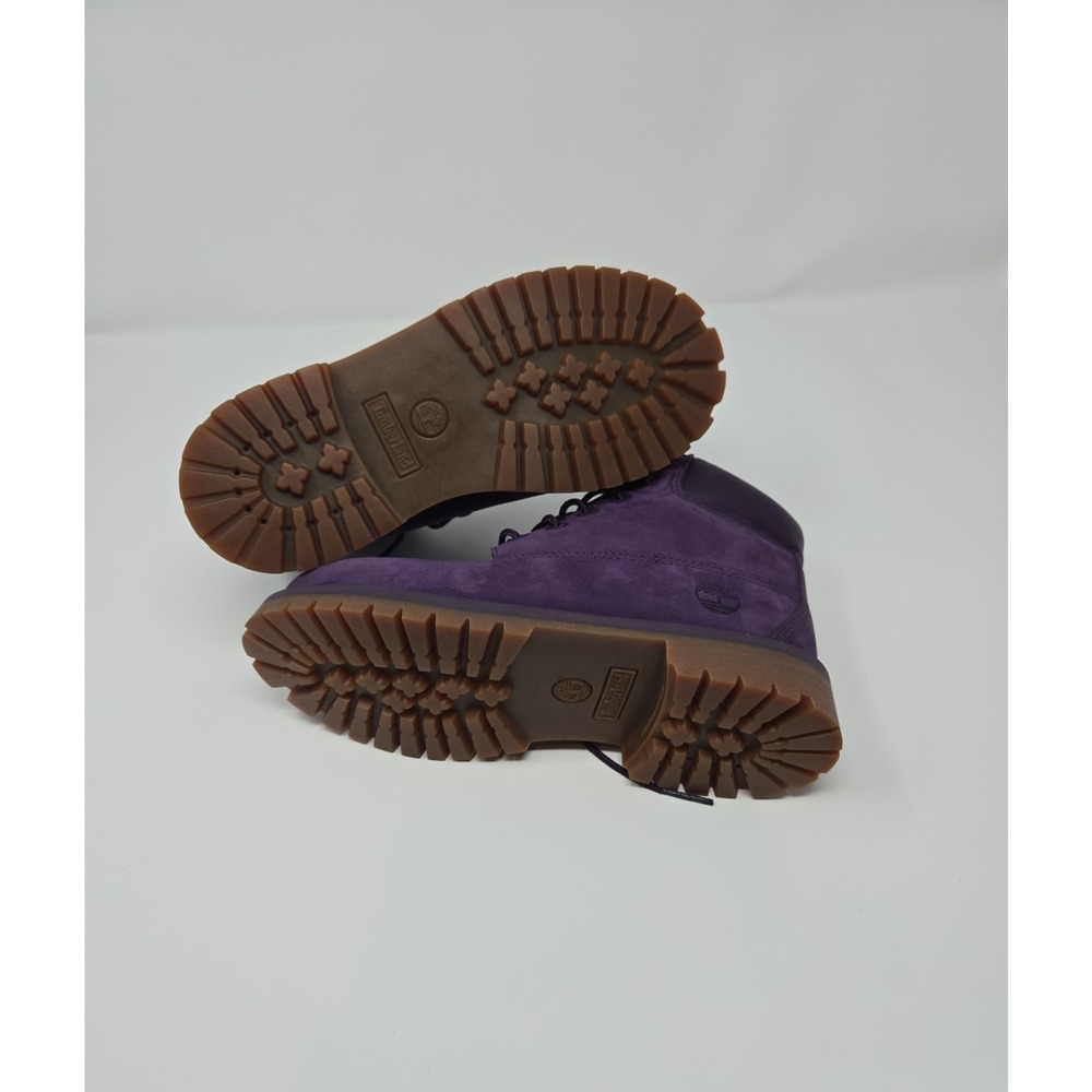 Timberland 6 Inch Purple A14UC Premium Girls Boots Size 2 - Picture 3 of 9